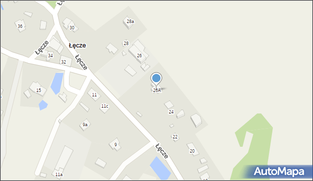 Łęcze, Łęcze, 26A, mapa Łęcze