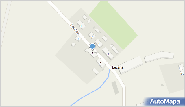 Łęczna, Łęczna, 7, mapa Łęczna