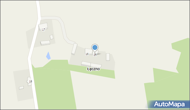 Łęczno, Łęczno, 15, mapa Łęczno