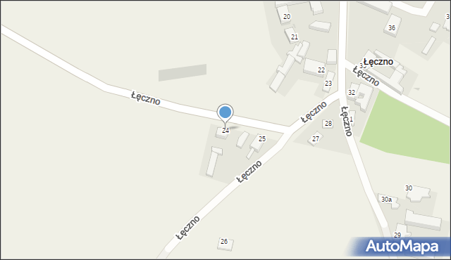Łęczno, Łęczno, 24, mapa Łęczno