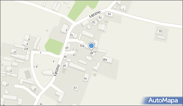 Łęczno, Łęczno, 48, mapa Łęczno