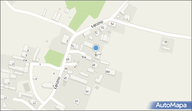 Łęczno, Łęczno, 50, mapa Łęczno