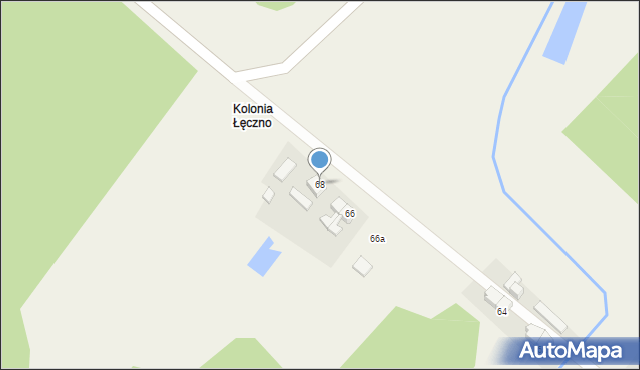 Łęczno, Łęczno, 68, mapa Łęczno
