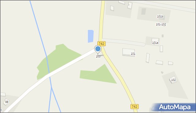 Łęczno, Łęczno, 103, mapa Łęczno