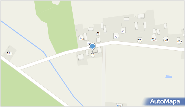 Łęczno, Łęczno, 75a, mapa Łęczno
