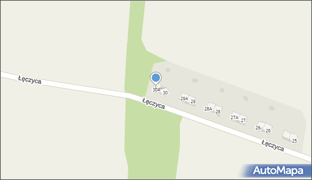 Łęczyca, Łęczyca, 30A, mapa Łęczyca