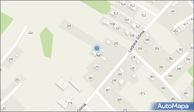 Lednica Górna, Lednica Górna, 175A, mapa Lednica Górna