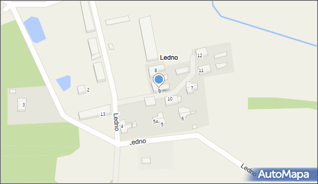 Ledno, Ledno, 9, mapa Ledno