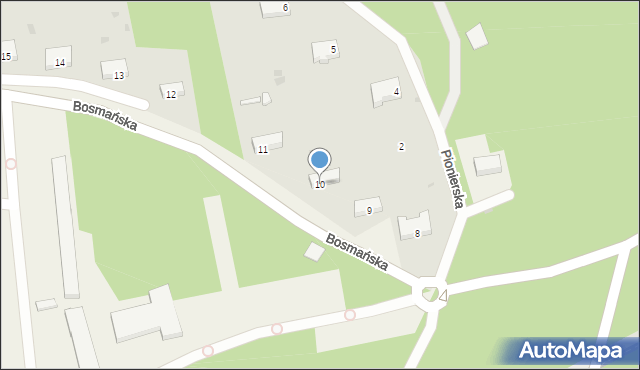 Lędowo-Osiedle, Lędowo-Osiedle, 10, mapa Lędowo-Osiedle