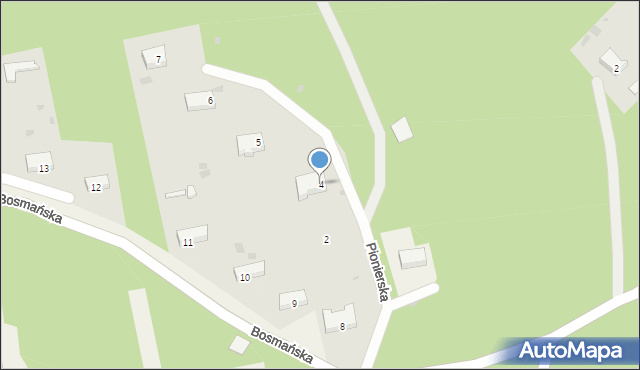 Lędowo-Osiedle, Lędowo-Osiedle, 4, mapa Lędowo-Osiedle