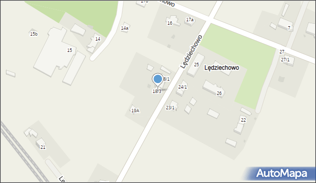 Lędziechowo, Lędziechowo, 18/3, mapa Lędziechowo