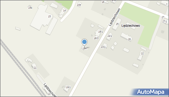 Lędziechowo, Lędziechowo, 19A, mapa Lędziechowo