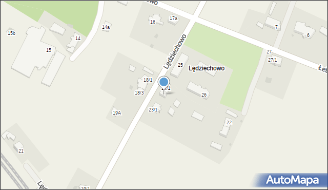 Lędziechowo, Lędziechowo, 24/2, mapa Lędziechowo