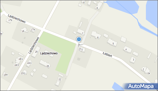 Lędziechowo, Lędziechowo, 27, mapa Lędziechowo