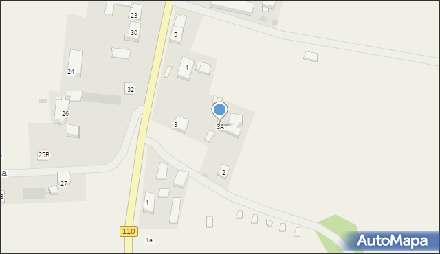 Lędzin, Lędzin, 3A, mapa Lędzin