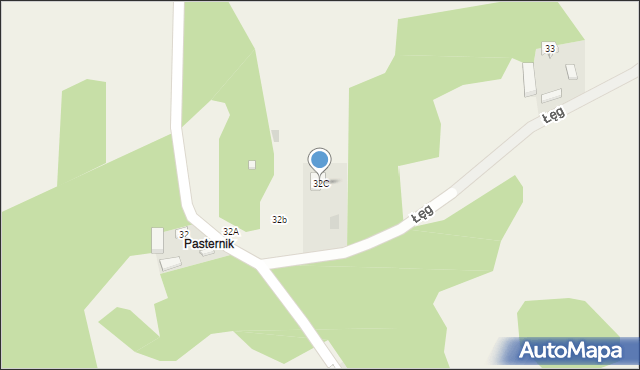 Łęg, Łęg, 32C, mapa Łęg