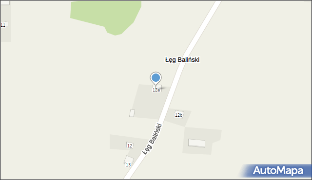 Łęg Baliński, Łęg Baliński, 12a, mapa Łęg Baliński