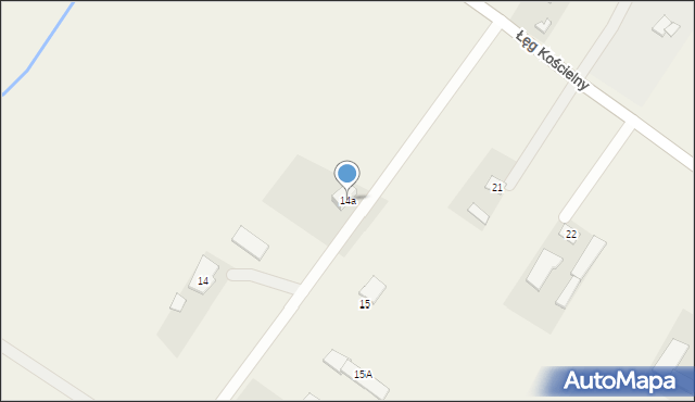 Łęg Kościelny, Łęg Kościelny, 14a, mapa Łęg Kościelny