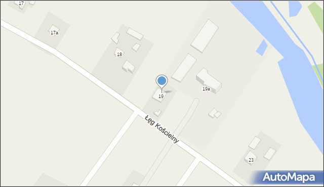 Łęg Kościelny, Łęg Kościelny, 19b, mapa Łęg Kościelny