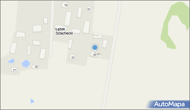Łęg Probostwo, Łęg Probostwo, 62, mapa Łęg Probostwo