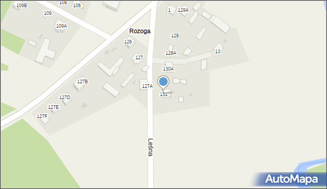 Łęg Przedmiejski, Łęg Przedmiejski, 131, mapa Łęg Przedmiejski