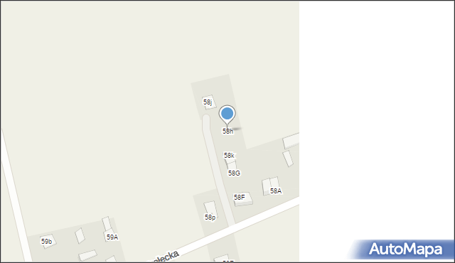 Łęg Przedmiejski, Łęg Przedmiejski, 58h, mapa Łęg Przedmiejski