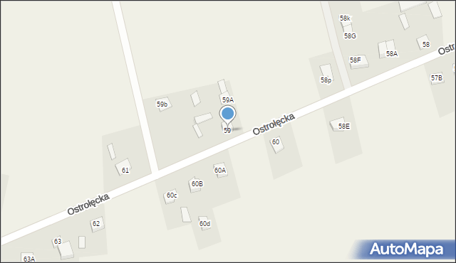 Łęg Przedmiejski, Łęg Przedmiejski, 59, mapa Łęg Przedmiejski