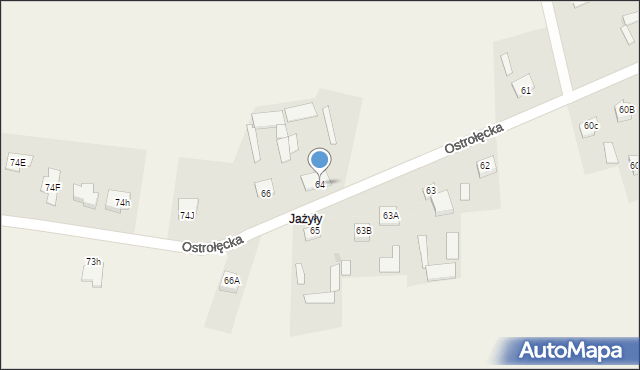 Łęg Przedmiejski, Łęg Przedmiejski, 64, mapa Łęg Przedmiejski