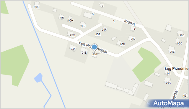 Łęg Przedmiejski, Łęg Przedmiejski, 94d, mapa Łęg Przedmiejski
