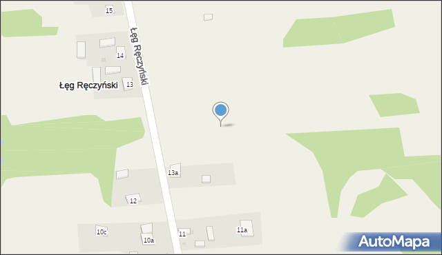 Łęg Ręczyński, Łęg Ręczyński, 13c, mapa Łęg Ręczyński