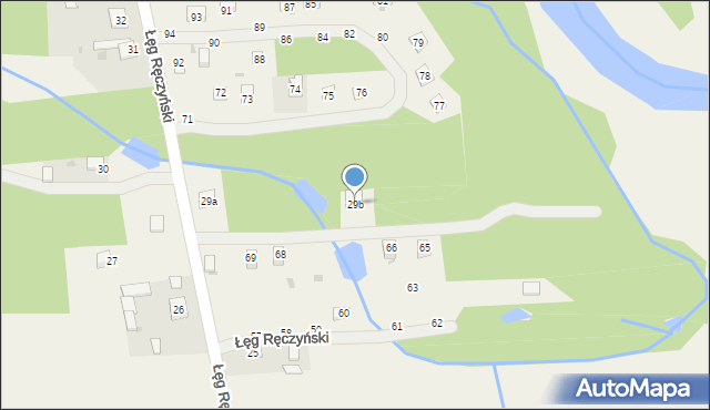 Łęg Ręczyński, Łęg Ręczyński, 29b, mapa Łęg Ręczyński