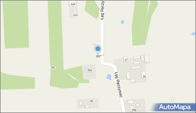 Łęg Ręczyński, Łęg Ręczyński, 36b, mapa Łęg Ręczyński