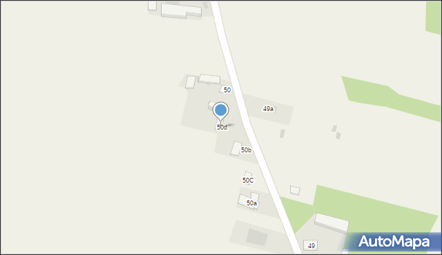 Łęg Ręczyński, Łęg Ręczyński, 50d, mapa Łęg Ręczyński