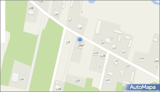 Łęg Starościński, Łęg Starościński, 115A, mapa Łęg Starościński