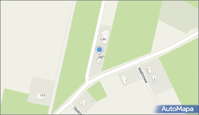 Łęg Starościński, Łęg Starościński, 116e, mapa Łęg Starościński