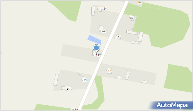 Łęg Starościński, Łęg Starościński, 11A, mapa Łęg Starościński