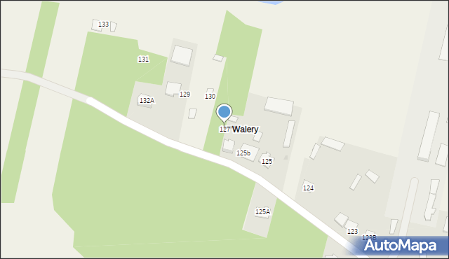 Łęg Starościński, Łęg Starościński, 127, mapa Łęg Starościński