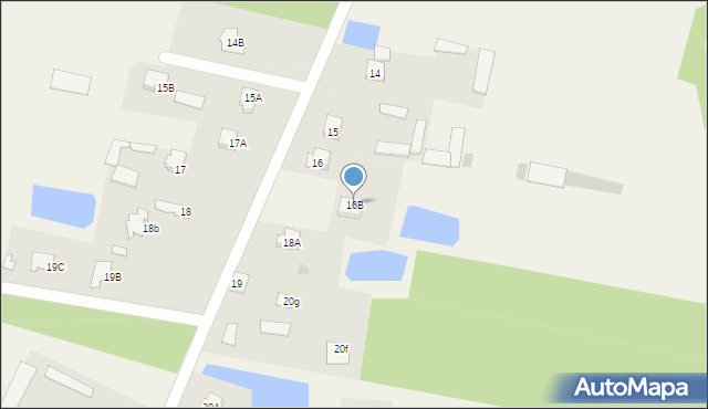 Łęg Starościński, Łęg Starościński, 16B, mapa Łęg Starościński