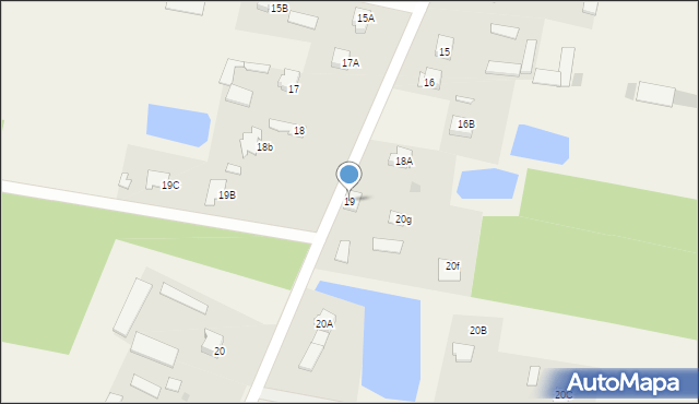 Łęg Starościński, Łęg Starościński, 19, mapa Łęg Starościński