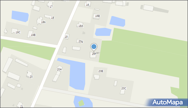 Łęg Starościński, Łęg Starościński, 20f, mapa Łęg Starościński