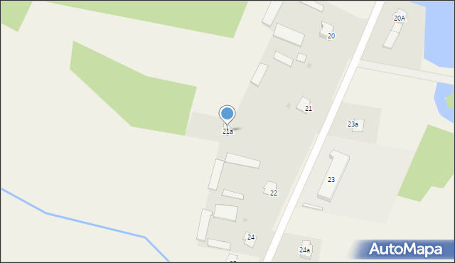 Łęg Starościński, Łęg Starościński, 21a, mapa Łęg Starościński