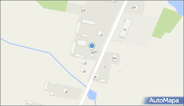 Łęg Starościński, Łęg Starościński, 24, mapa Łęg Starościński