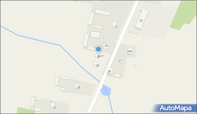 Łęg Starościński, Łęg Starościński, 25, mapa Łęg Starościński