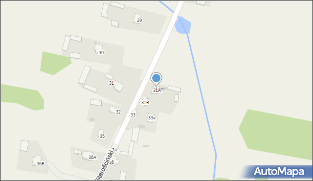 Łęg Starościński, Łęg Starościński, 31A, mapa Łęg Starościński
