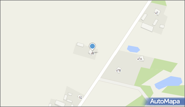 Łęg Starościński, Łęg Starościński, 48, mapa Łęg Starościński