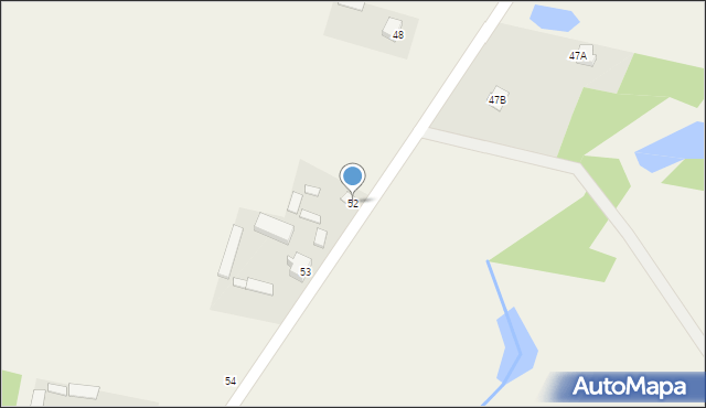 Łęg Starościński, Łęg Starościński, 52, mapa Łęg Starościński