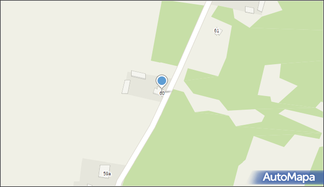 Łęg Starościński, Łęg Starościński, 60, mapa Łęg Starościński