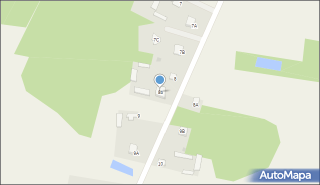 Łęg Starościński, Łęg Starościński, 8b, mapa Łęg Starościński