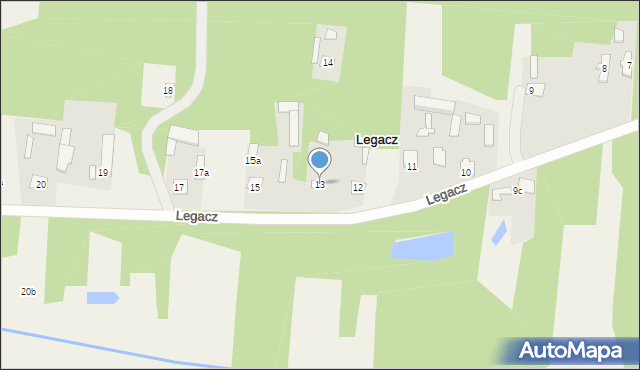 Legacz, Legacz, 13, mapa Legacz