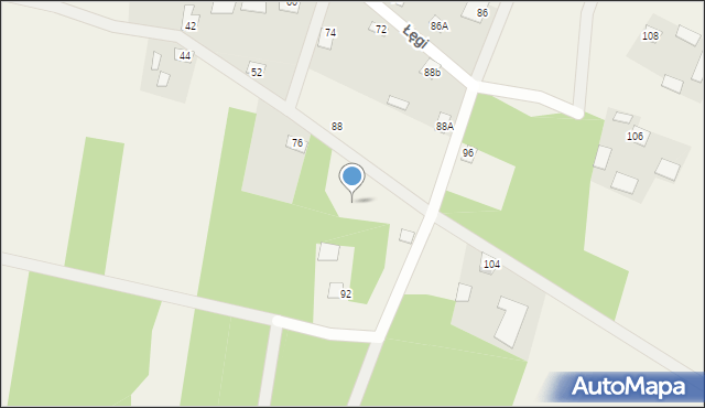 Łęgi, Łęgi, 90, mapa Łęgi